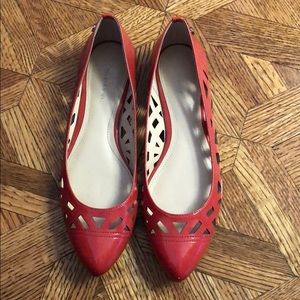 Calvin Klein Coral Patent Flats